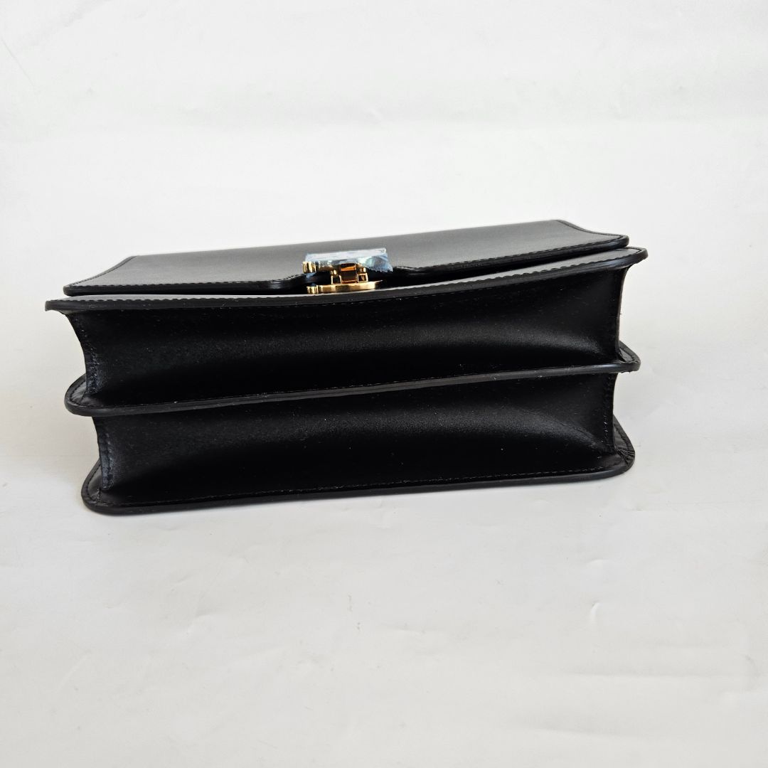 Burberry TB Medium Leather Bag Black