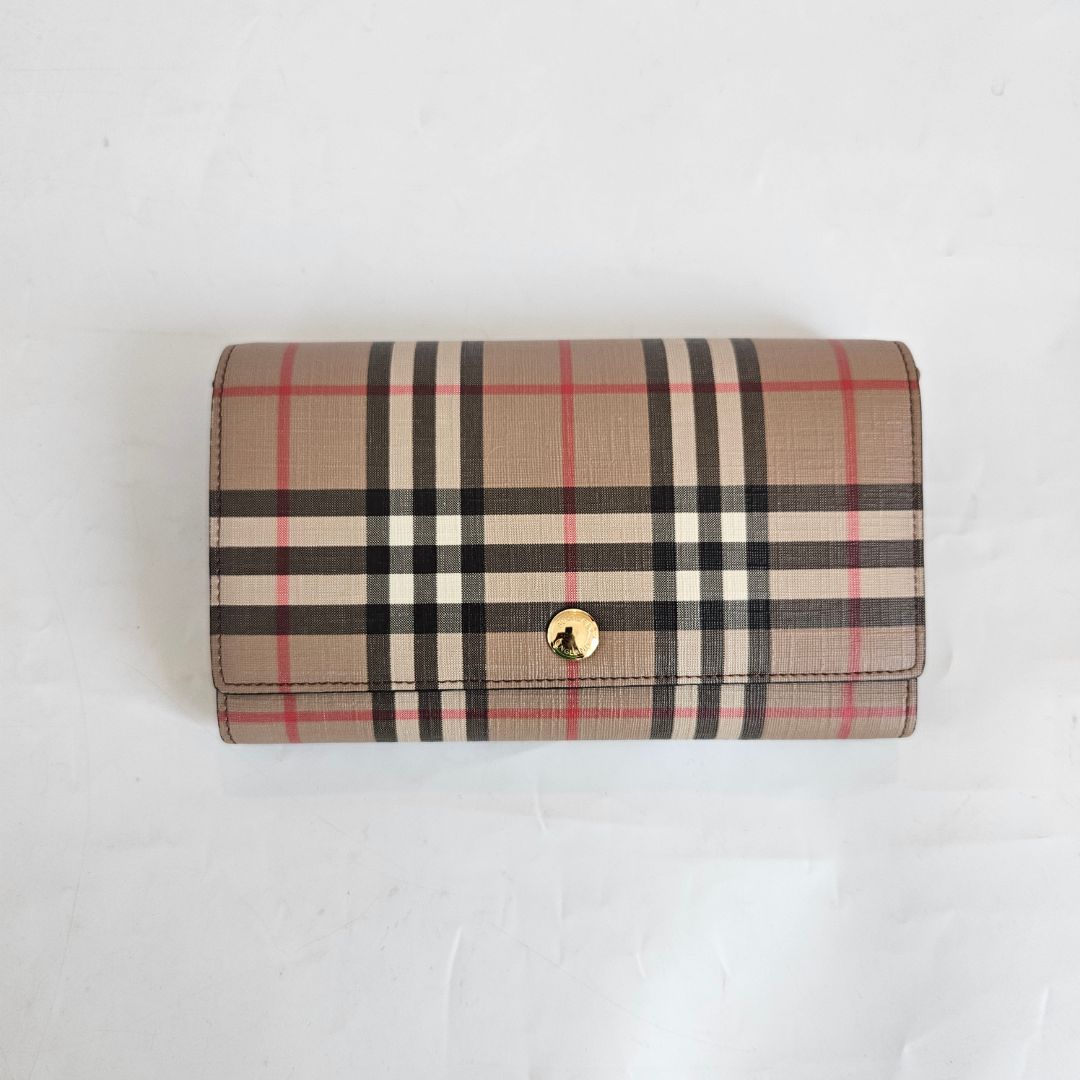 Burberry Hannah Wallet On Strap Vintage Check