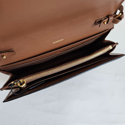 Burberry Hannah Wallet On Strap Vintage Check