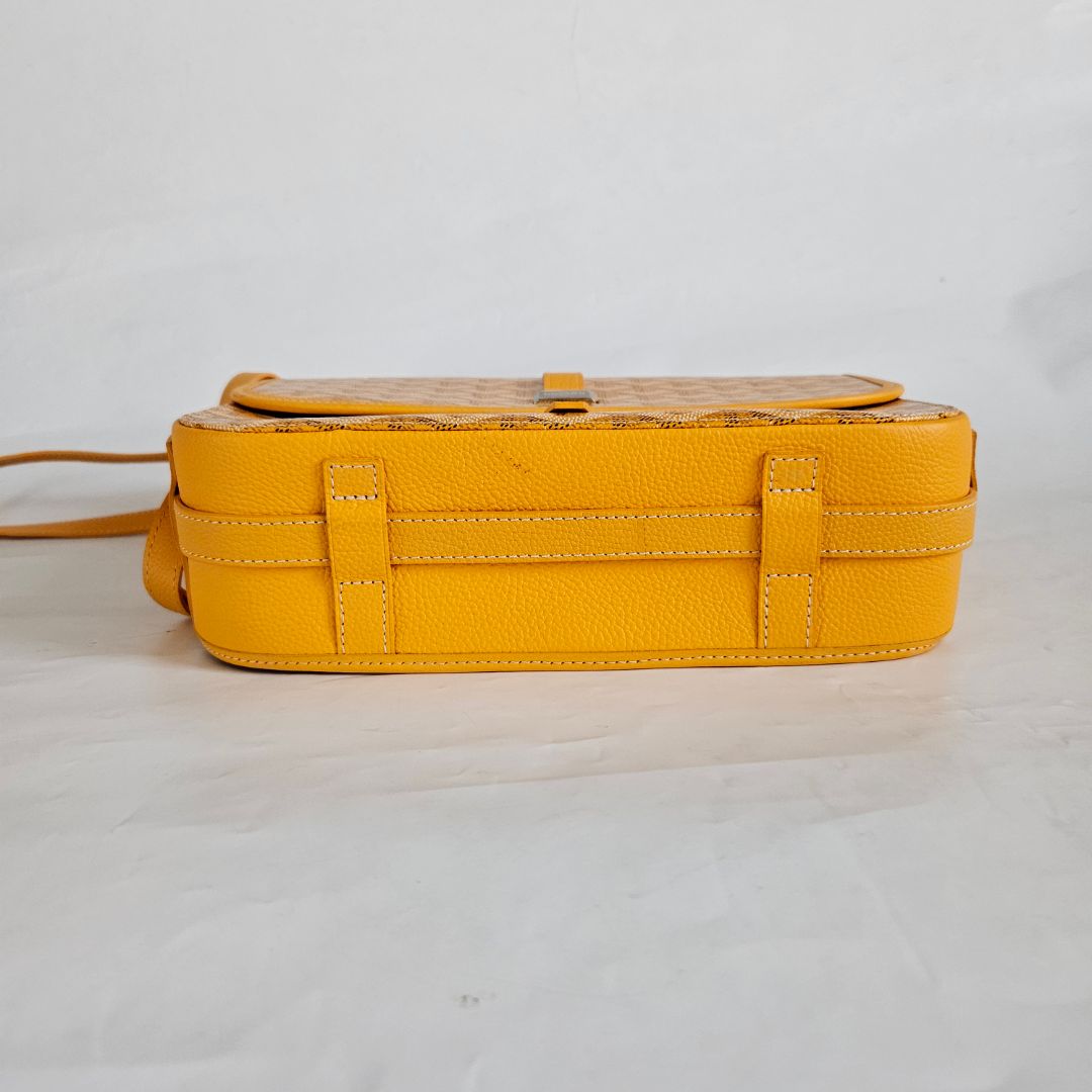 Goyard Belvedere MM Yellow Crossbody Bag