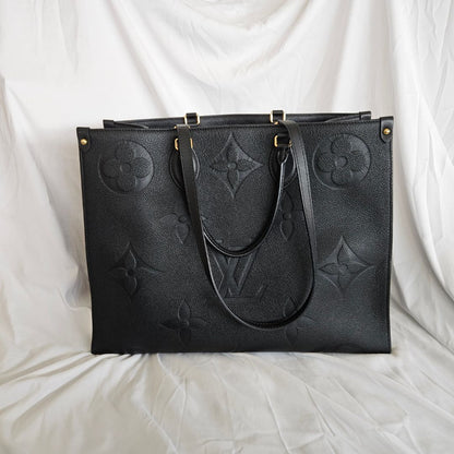 Louis Vuitton Black Monogram Empriente Leather On The Go GM Bag