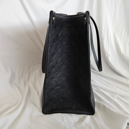 Louis Vuitton Black Monogram Empriente Leather On The Go GM Bag