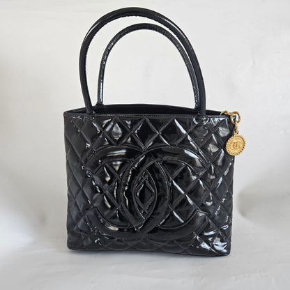 Chanel Madellion Patent Leather Vintage