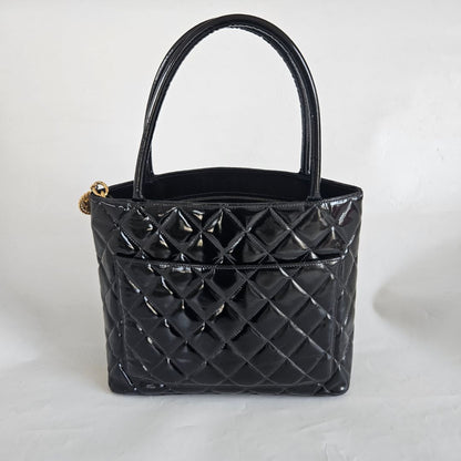 Chanel Madellion Patent Leather Vintage