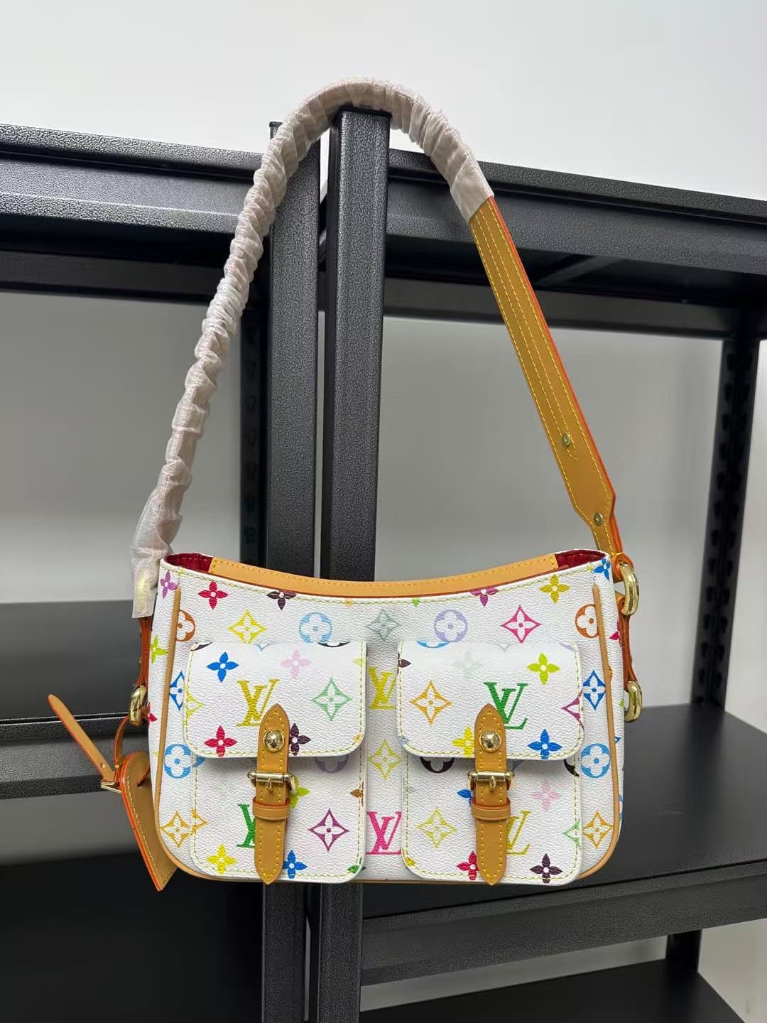 Louis Vuitton  Monogram Multicolor Lodge PM White