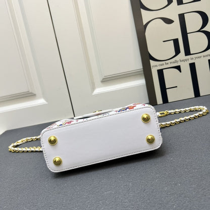 LOUIS VUITTON X MURAKAMI CAPUCINES EAST WEST MINI WHITE 21CM M13246