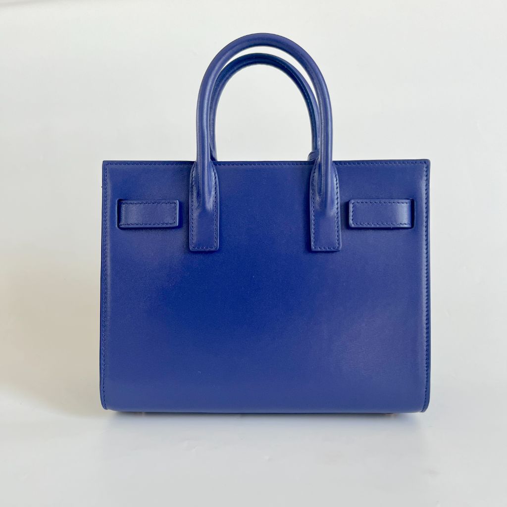 Saint Laurent Nano Blue Sac De Jour Bag