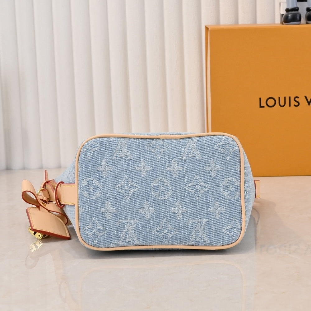 LOUIS VUITTON ALL IN BB MONOGRAM DENIM BLUE 18CM