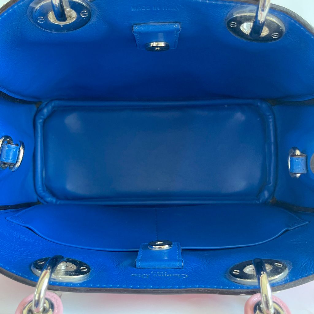 Dior Pink Leather Mini Diorissimo Tote