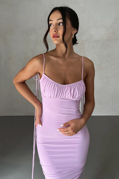 loveedsTM-Sexy backless pleated long skirt evening dress