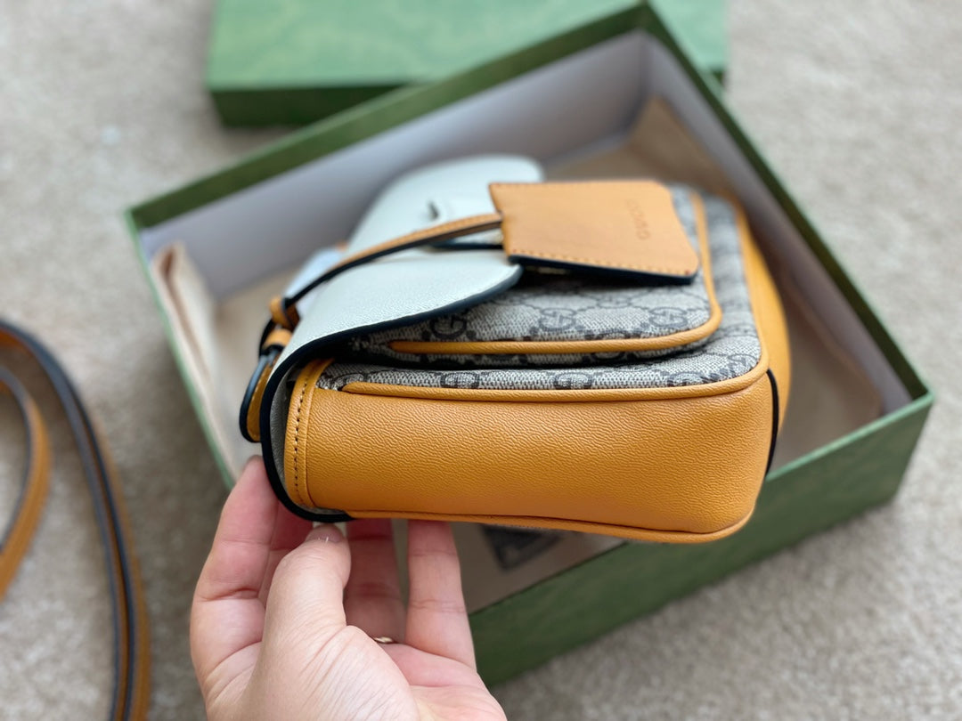 Gucci Padlock Front Pocket Flap Shoulder Bag