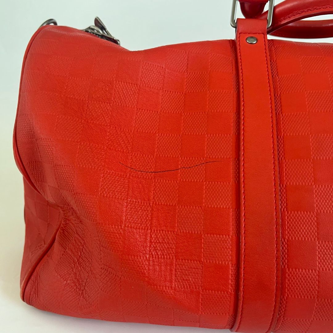 Louis Vuitton Damier Infini Keepall Bandouliere 45 Boston Bag