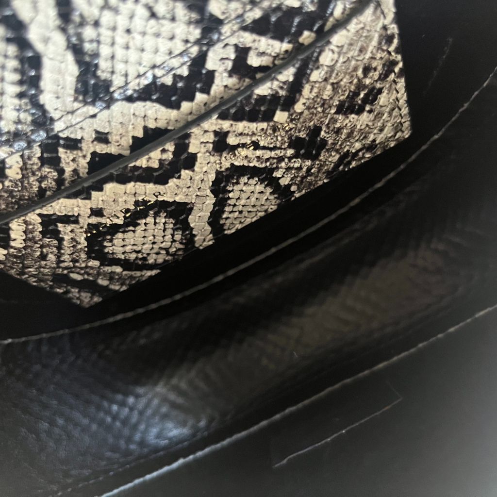 Wandler Anna Printed Leather Shoulder Bag In Python