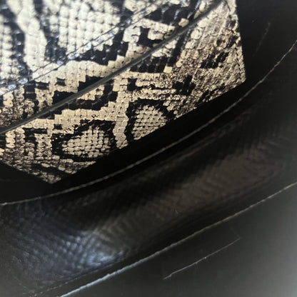 Wandler Anna Printed Leather Shoulder Bag In Python