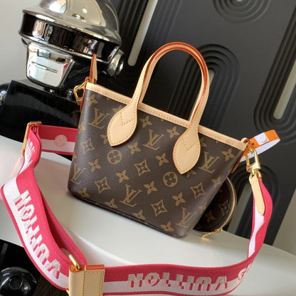 LOUIS VUITTON NEVERFULL BB MONOGRAM CANVAS PEONY PINK 24CM M46786