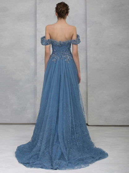 Tube Top Mesh Maxi Dress