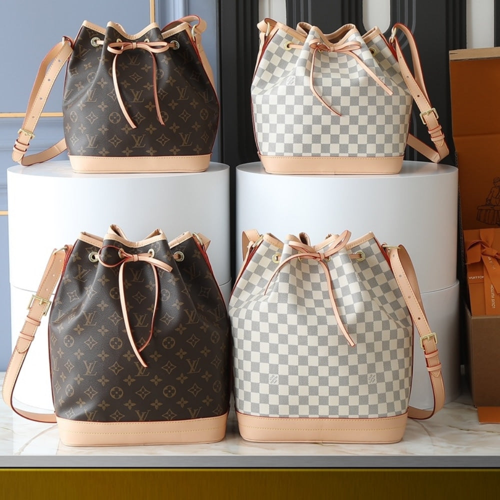 LOUIS VUITTON NOÉ BUCKET BAG MONOGRAM BROWN 36CM M46976