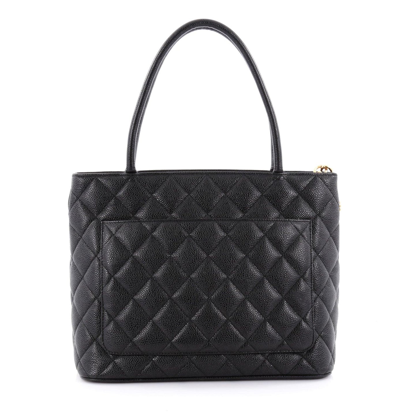 Chanel Medallion Tote Quilted Caviar