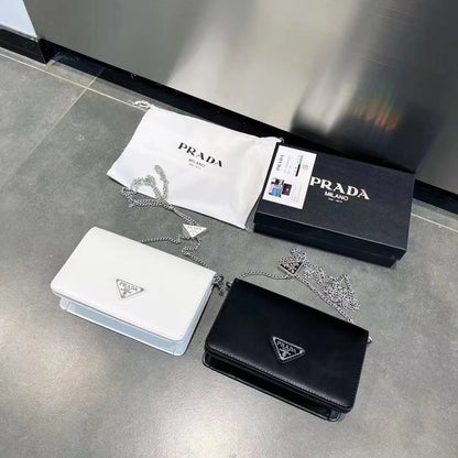 pra retro shiny small square bag