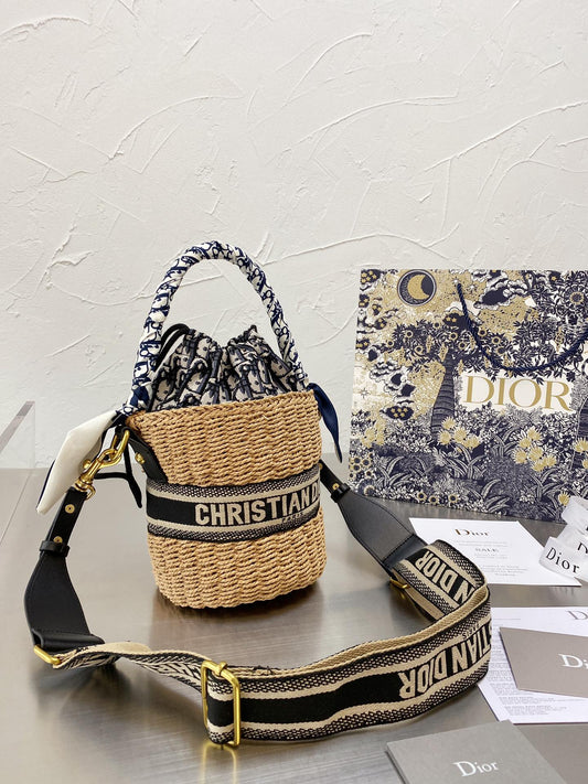 Dior Straw Bag Bucket