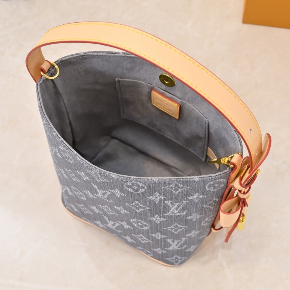 LOUIS VUITTON ALL IN BB MONOGRAM DENIM GREY 18CM