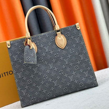 LOUIS VUITTON ONTHEGO MM WASHED GRAY 35CM M13189