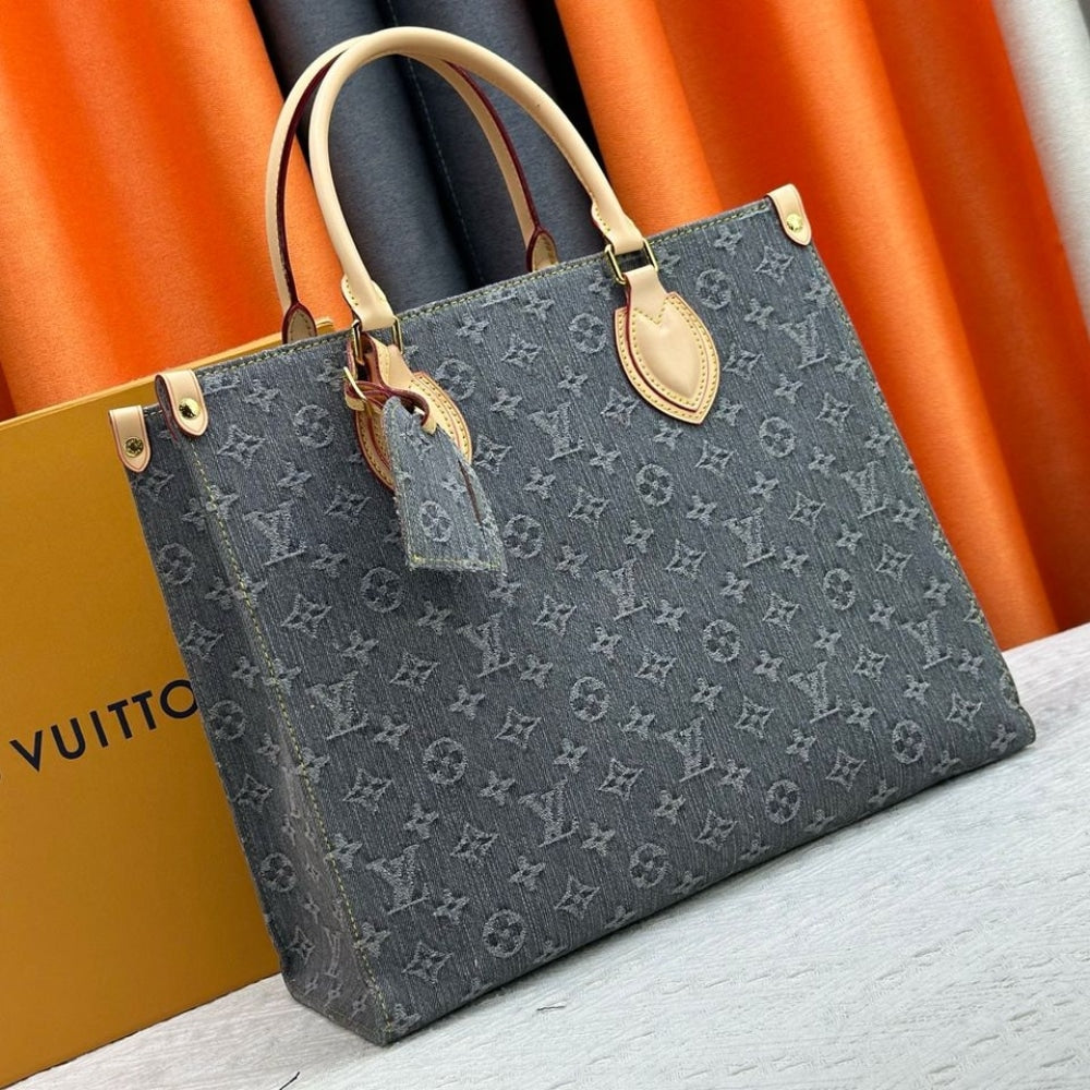 LOUIS VUITTON ONTHEGO MM WASHED GRAY 35CM M13189