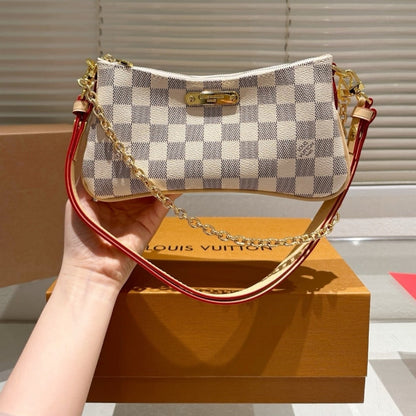 LOUIS VUITTON LIV POCHETTE DAMIER AZUR 24CM