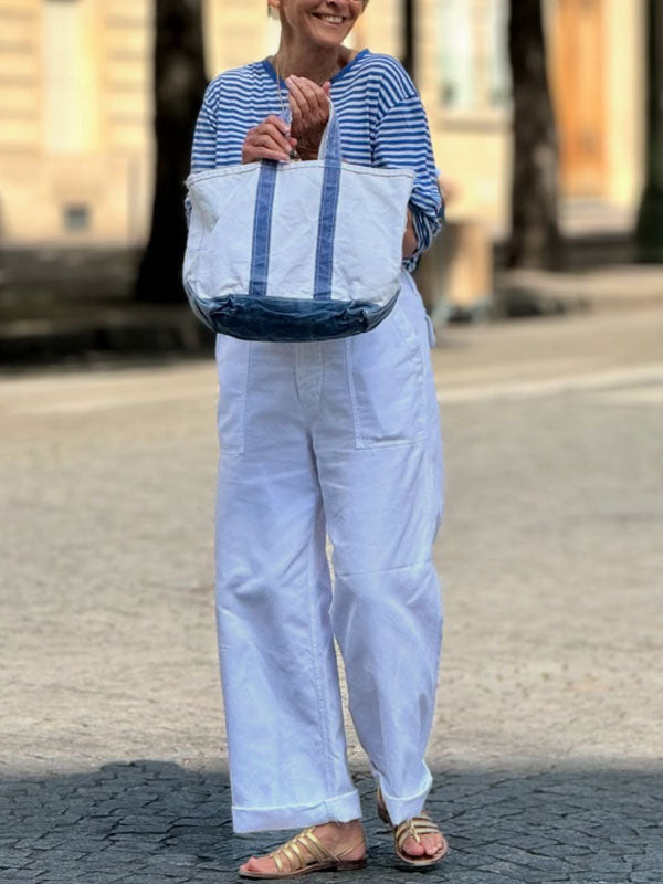 Street Shot Comfortable Lady Cotton Pants