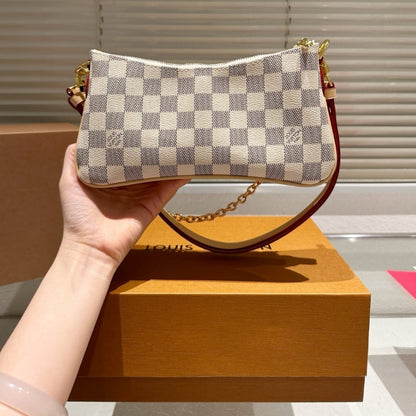 LOUIS VUITTON LIV POCHETTE DAMIER AZUR 24CM