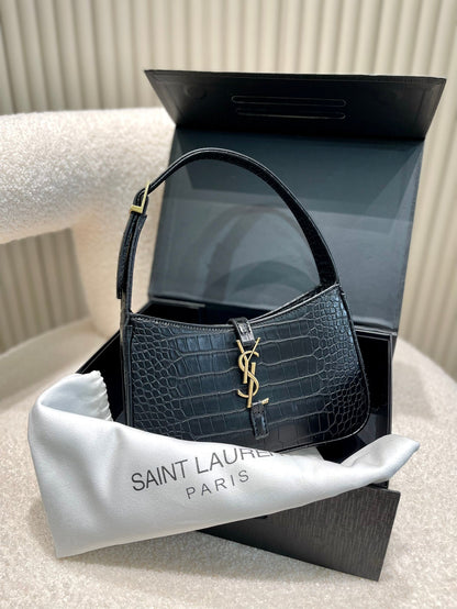 Ysl Hobo Bag Crocodile Embossed