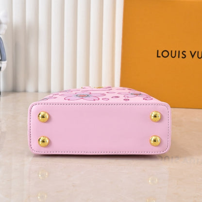 LOUIS VUITTON X TAKASHI MURAKAMI CAPUCINES MINI PINK 21CM M13249