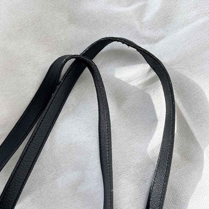 Saint Laurent Black Leather Shopper Tote