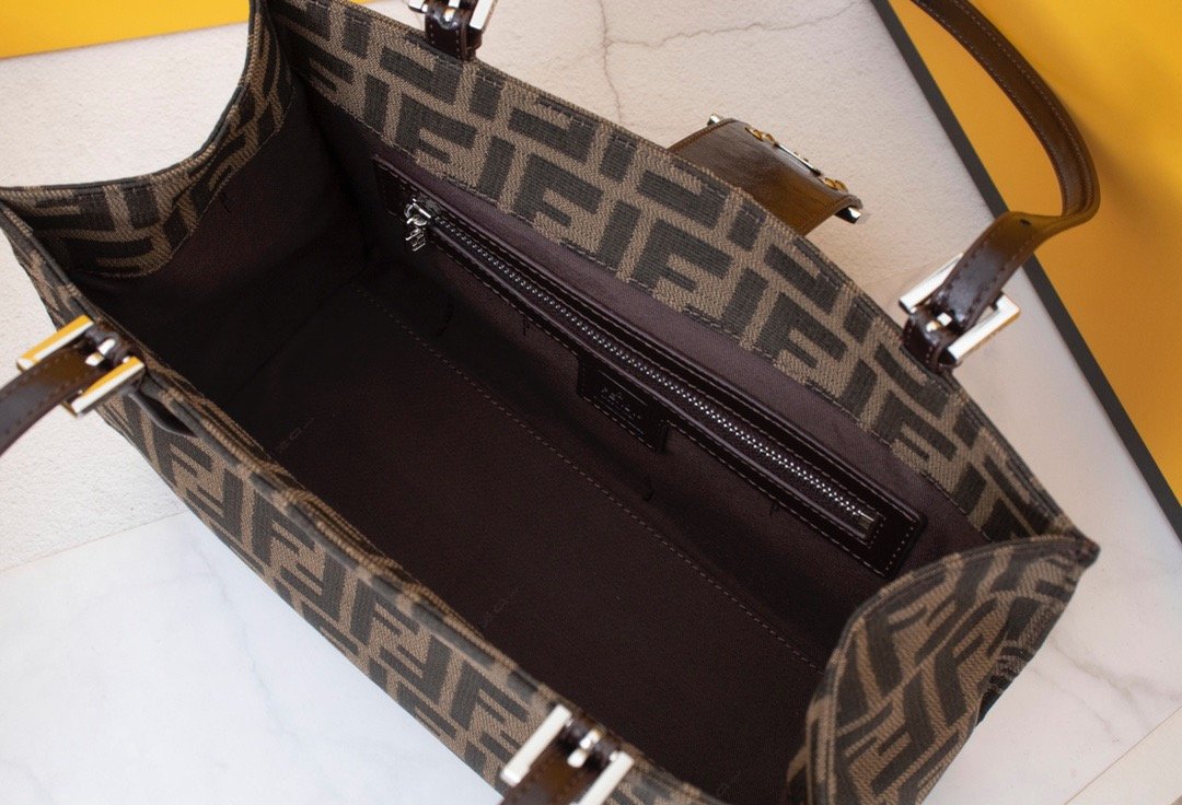 Fendi Zucca Canvas Mamma Hand Bag
