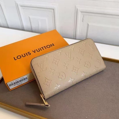 LOUIS VUITTON ZIPPY WALLET MONOGRAM EMPREINTE TURTLEDOVE 19CM M69034