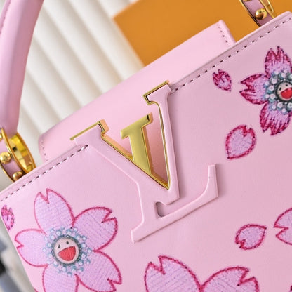 LOUIS VUITTON X TAKASHI MURAKAMI CAPUCINES MINI PINK 21CM M13249