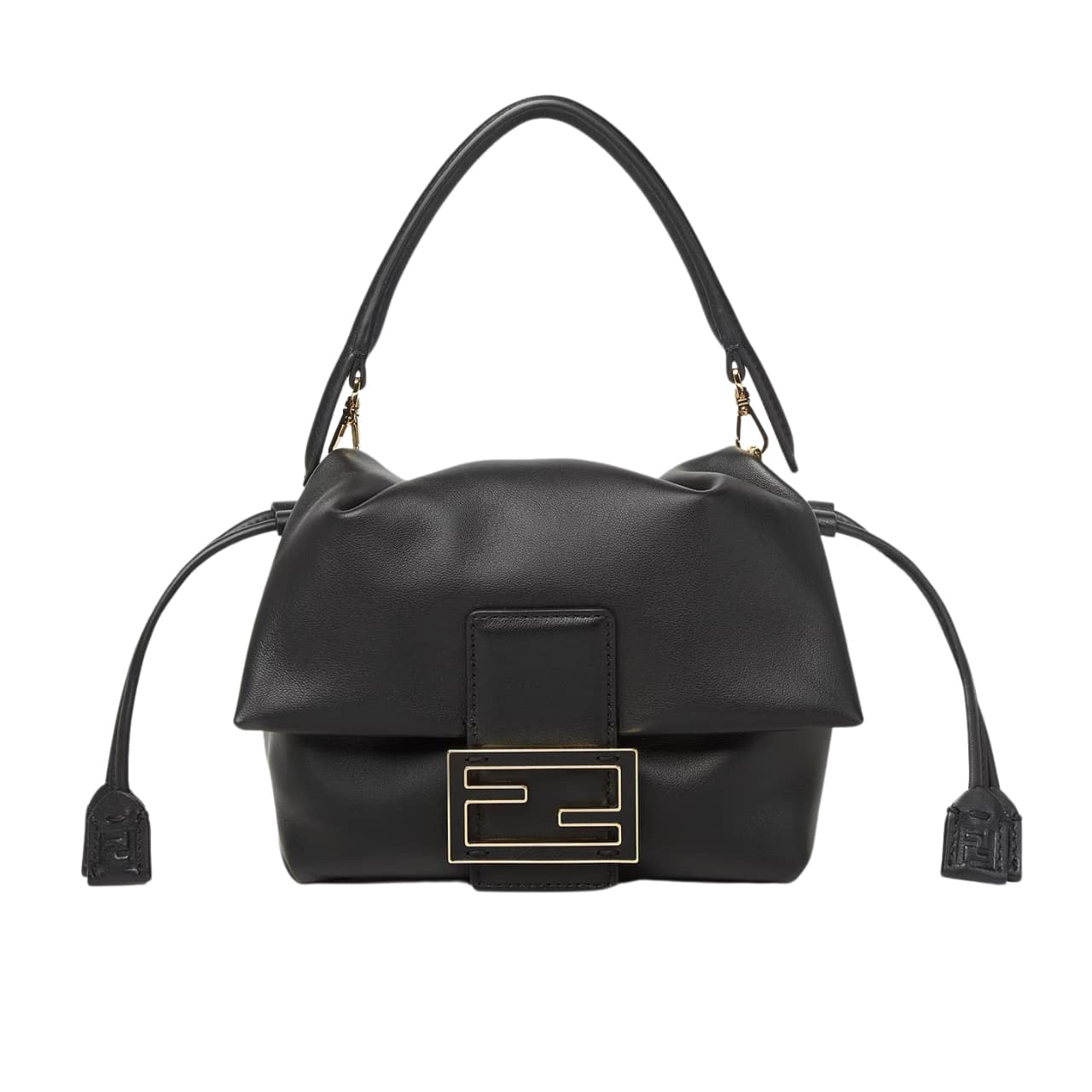 FENDI MAMMA BAGUETTE MEDIUM BLACK 18CM 8BS105ABVEF0KUR