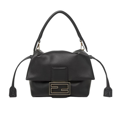 FENDI MAMMA BAGUETTE MEDIUM BLACK 18CM 8BS105ABVEF0KUR