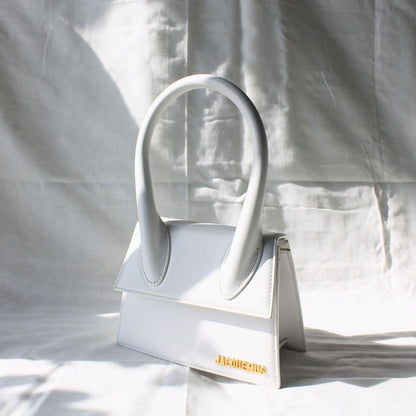 Jacquemus Le Chiquito white leather shoulder bag
