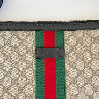 Gucci GG Supreme Monogram Web Messenger Bag