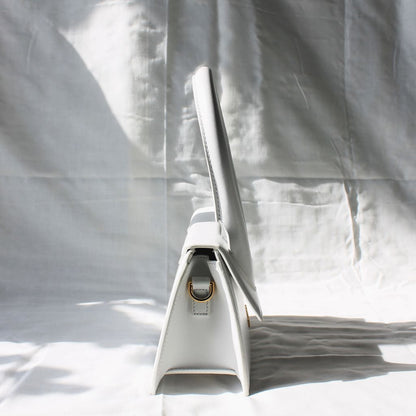 Jacquemus Le Chiquito white leather shoulder bag