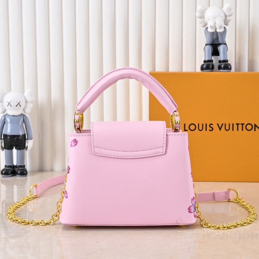 LOUIS VUITTON X TAKASHI MURAKAMI CAPUCINES MINI PINK 21CM M13249