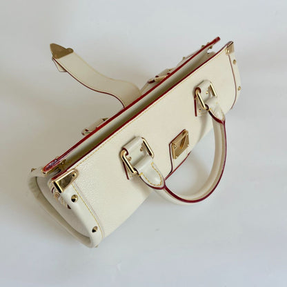 Louis Vuitton Epanoui PM cream leather tote bag