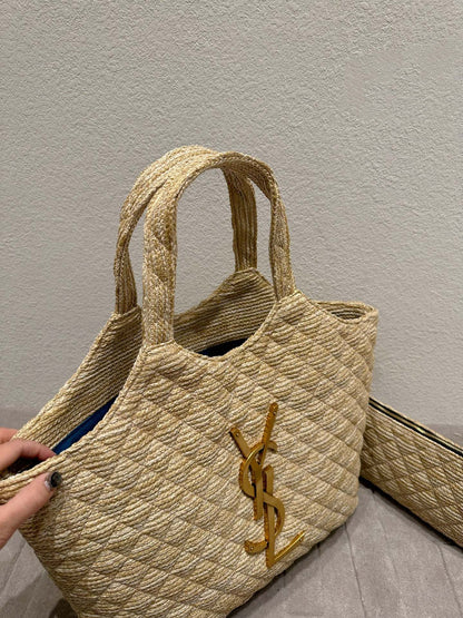 Women Saint Laurent Icare Maxi Shopping Bag In Quilted