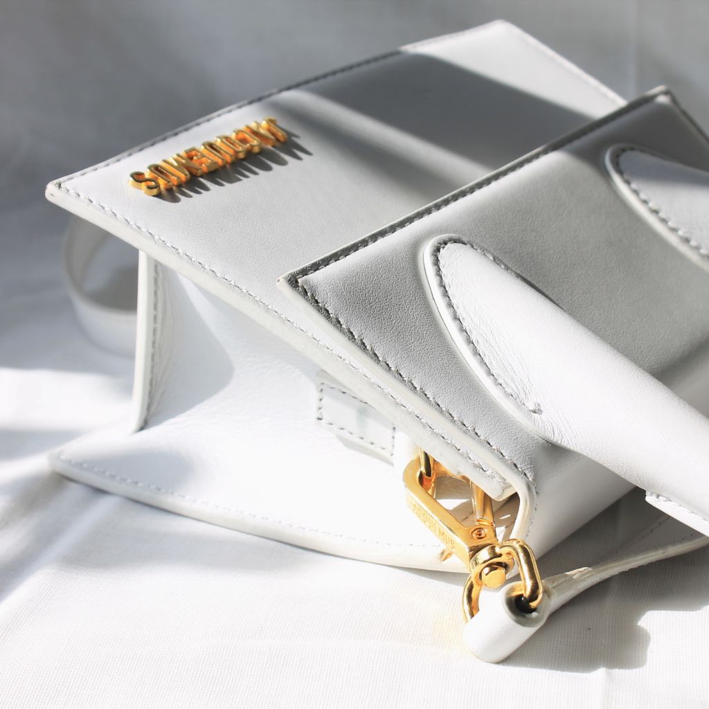 Jacquemus Le Chiquito white leather shoulder bag