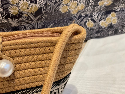 DIOR WICKER BUCKET BAG