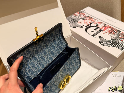 Dior New Fashion Denim Chain Bag 22x13x6cm