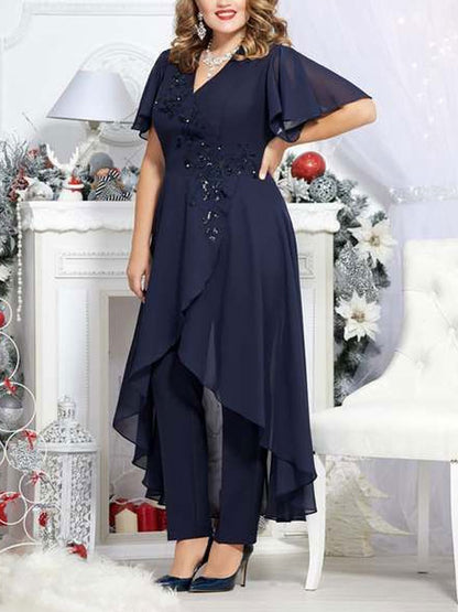 Elegant and simple temperament ladies suit