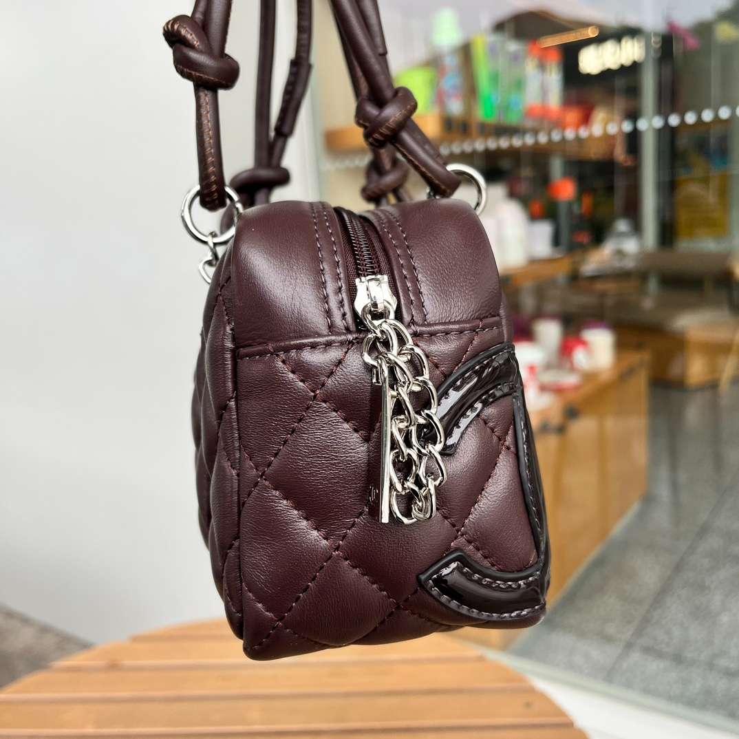 Chanel Brown Cambon Ligne Shoulder Bag Dark brown