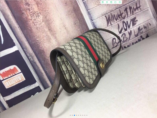 GUCCI GG Supreme Ophidia Web Sherry